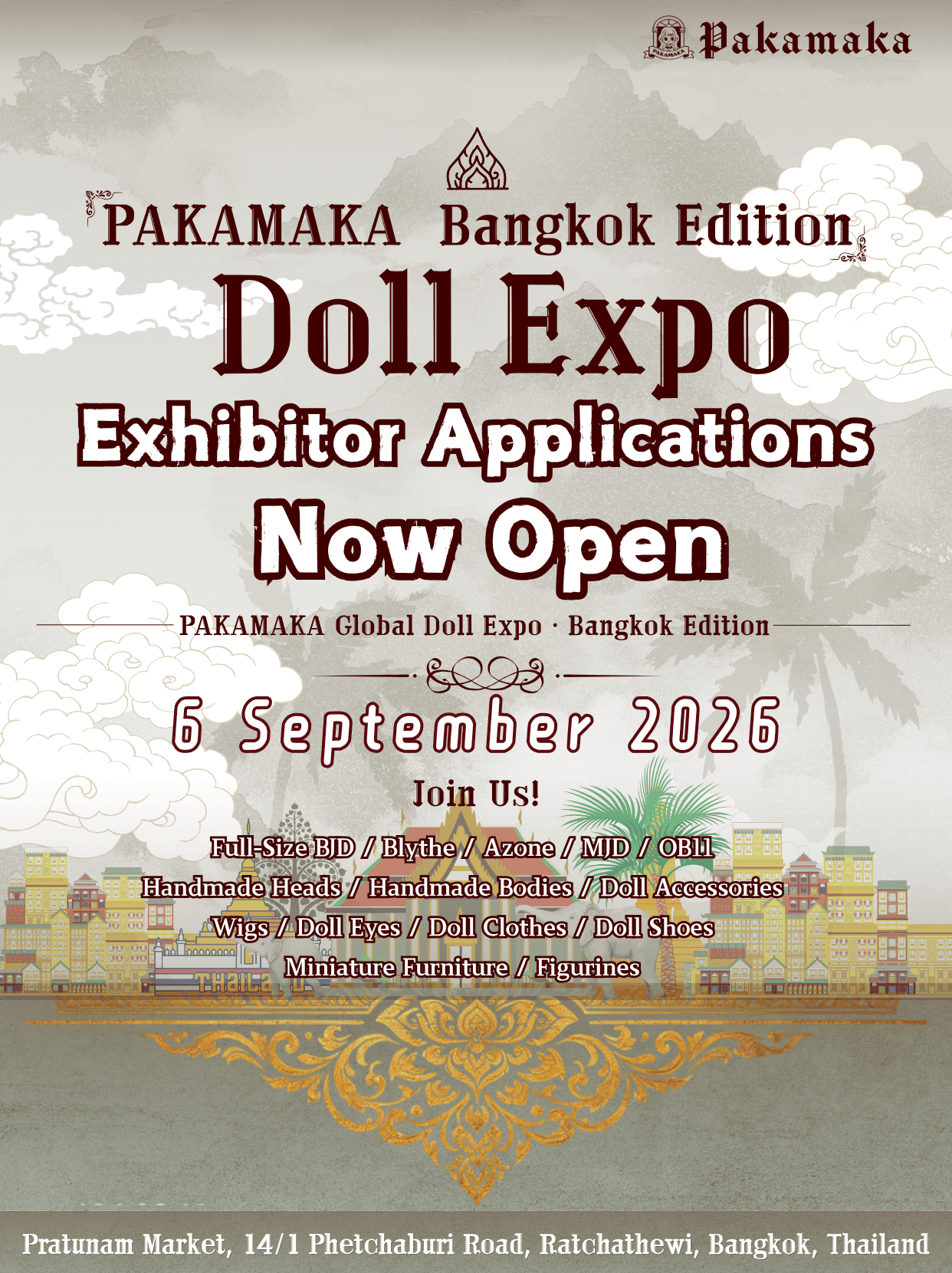Bangkok Doll Expo, Thailand · September 6