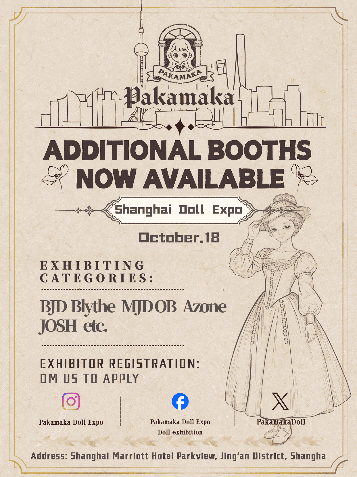 Shanghai Doll Expo, CHINA · October 18